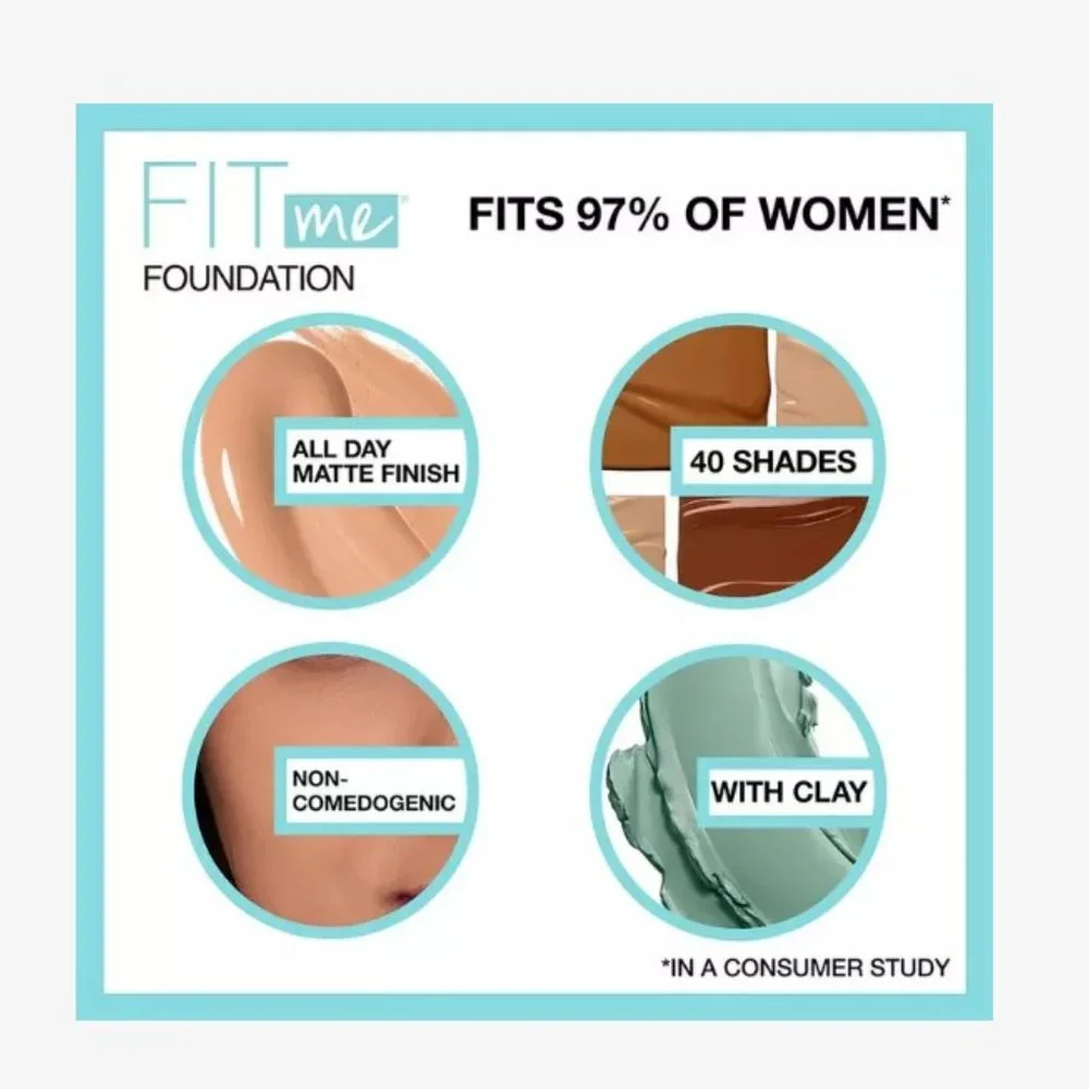 NEW Fit Me Matte + Poreless Liquid Foundation